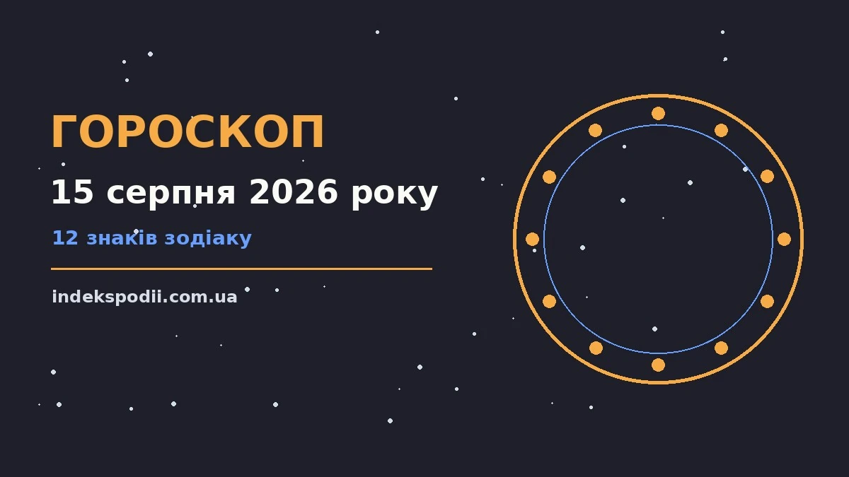 Гороскоп на 15 серпня 2026 року: рішення та підказки дня про настрій, справи та гроші