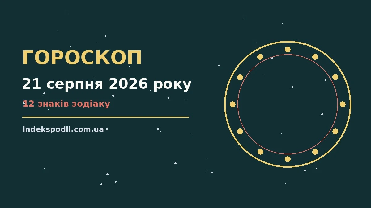 Гороскоп на 21 серпня 2026 року: рішення та підказки дня про настрій, справи та гроші