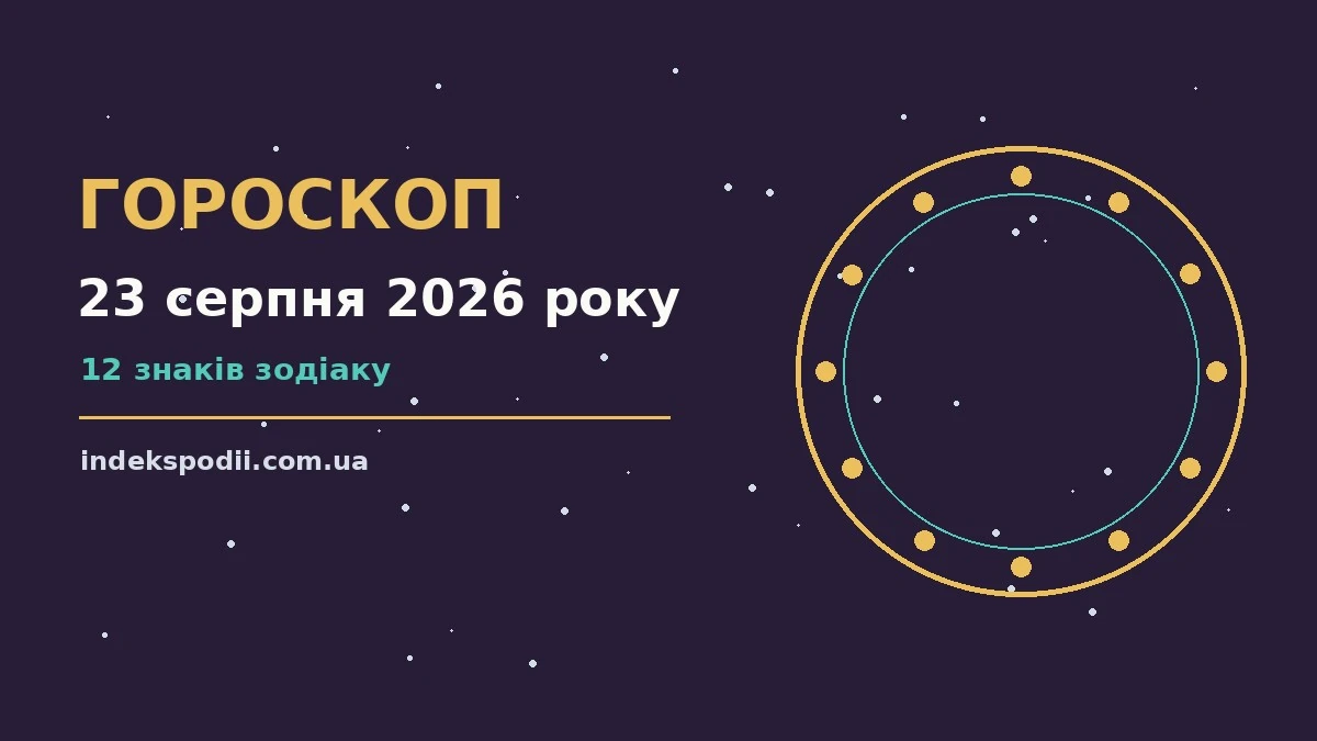 Гороскоп на 23 серпня 2026 року: рішення та підказки дня про настрій, справи та гроші