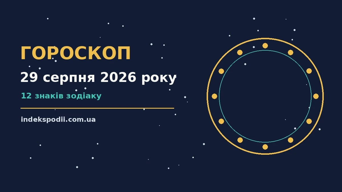 Гороскоп на 29 серпня 2026 року: рішення та підказки дня про настрій, справи та гроші