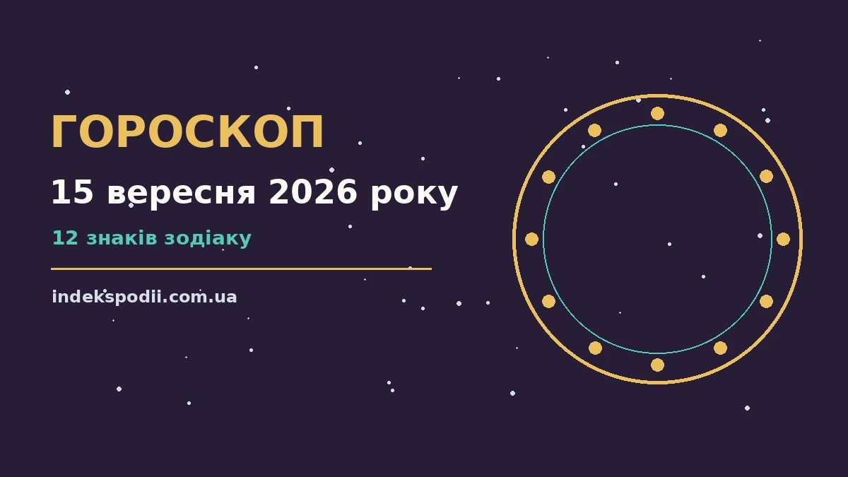 Гороскоп на 15 вересня 2026 року: рішення та підказки дня про настрій, справи та гроші