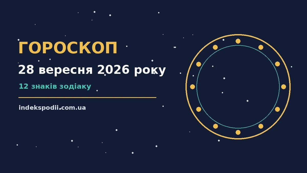 Гороскоп на 28 вересня 2026 року: рішення та підказки дня про настрій, справи та гроші